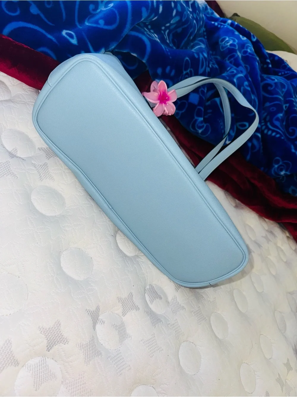 Coach Powder Blue Leather Tote